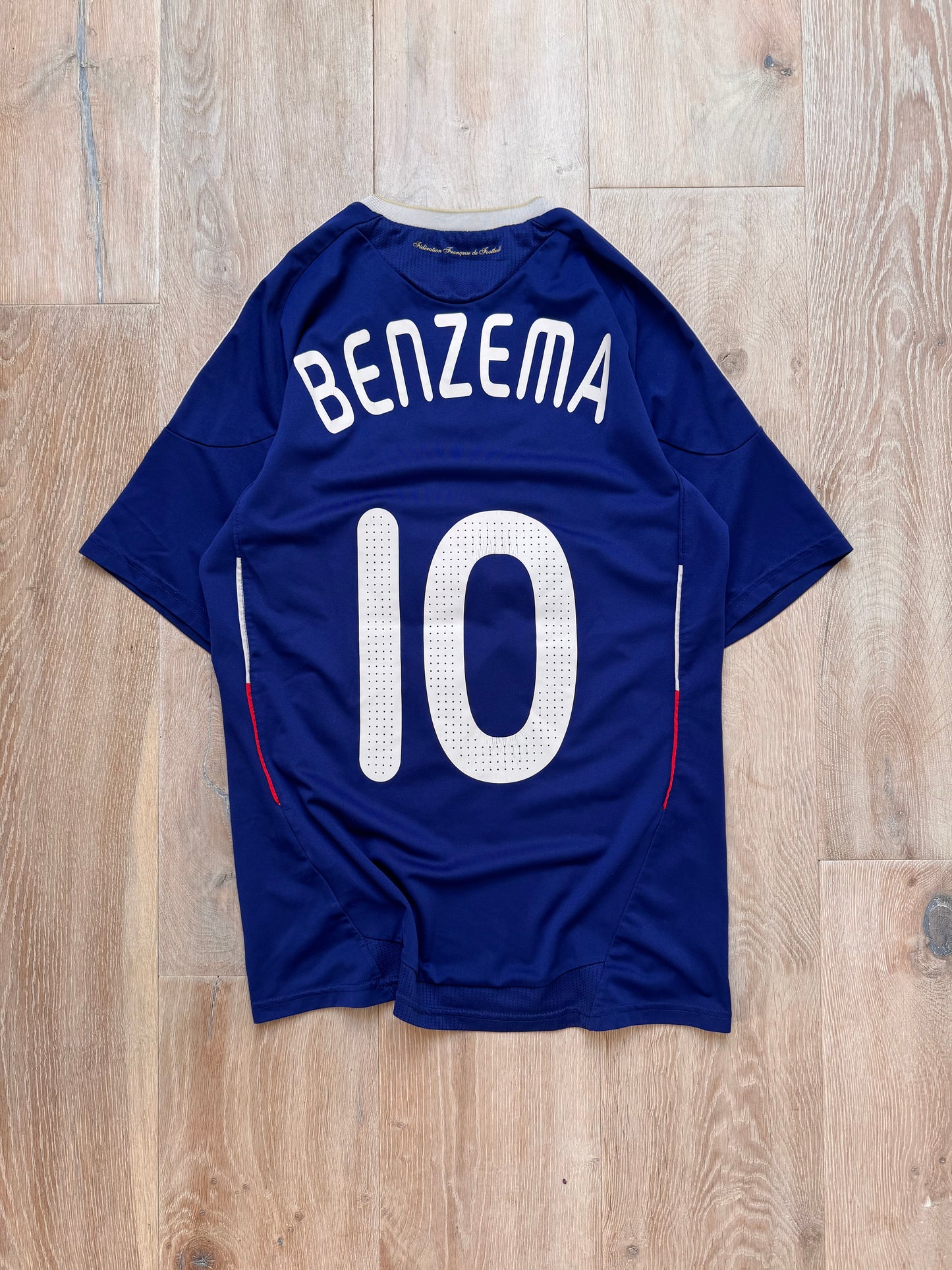 Vintage 2009 Adidas France Benzema Jersey (S)