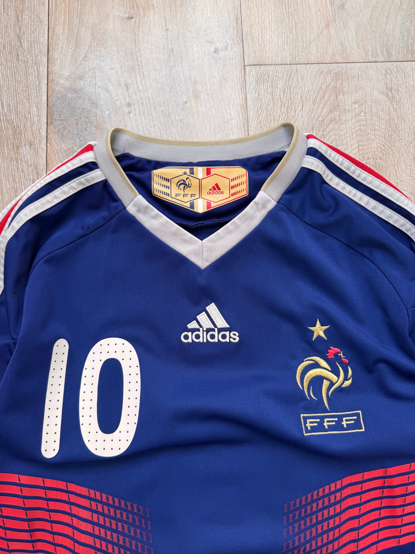 Vintage 2009 Adidas France Benzema Jersey (S)